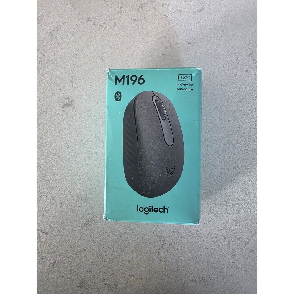 Logitech M196 Bluetooth Wireless Mouse Open Box New
